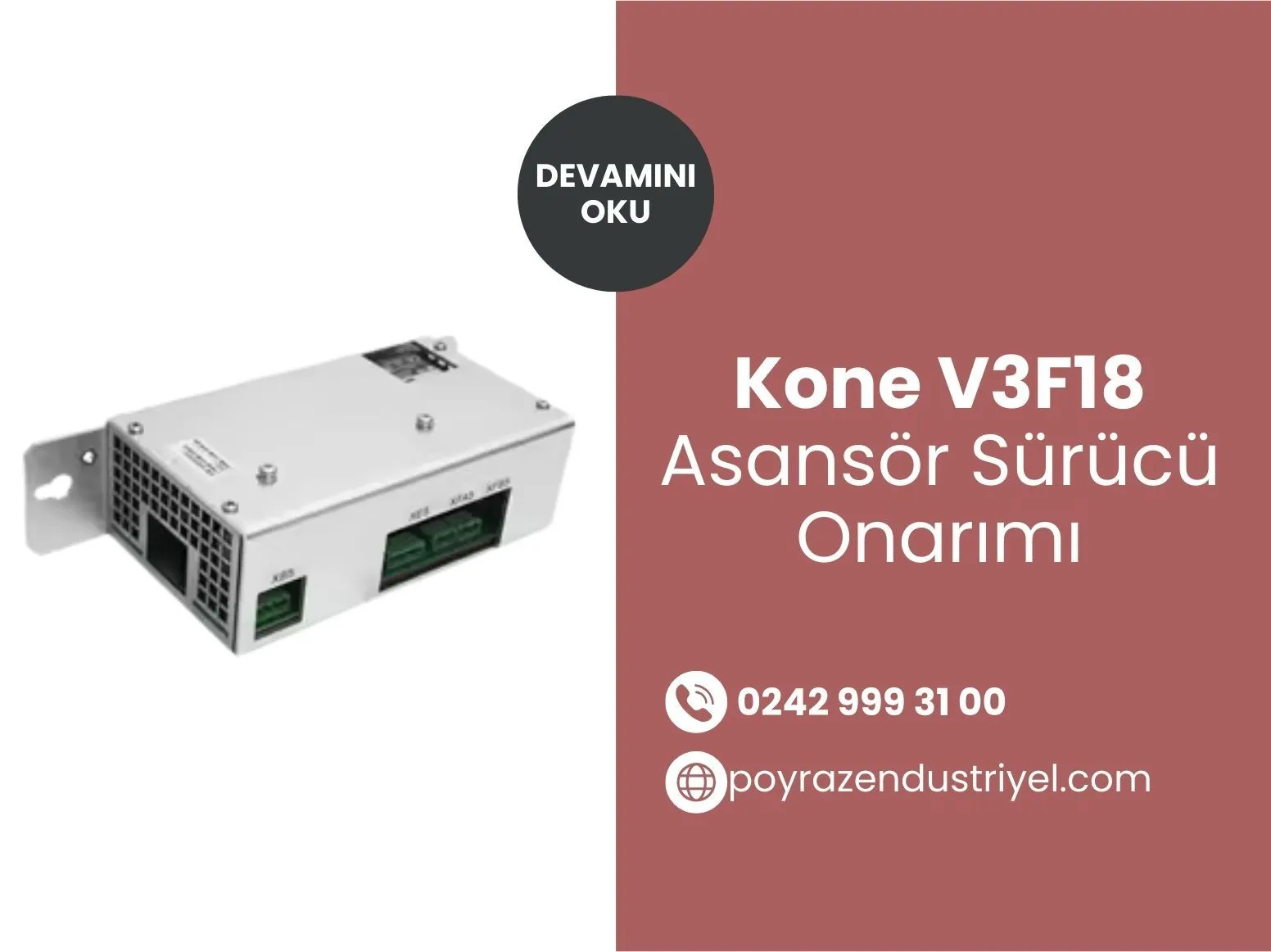 Kone V3f18 Asansör Sürücü Onarımı